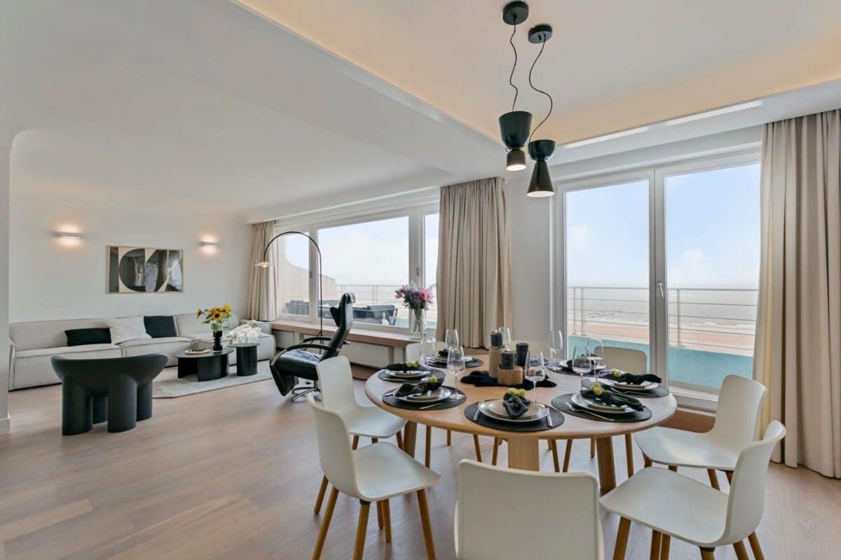 קנוקה-הייסט Huswell - Panoramic Seaview Apartment In 'T Zoute מראה חיצוני תמונה